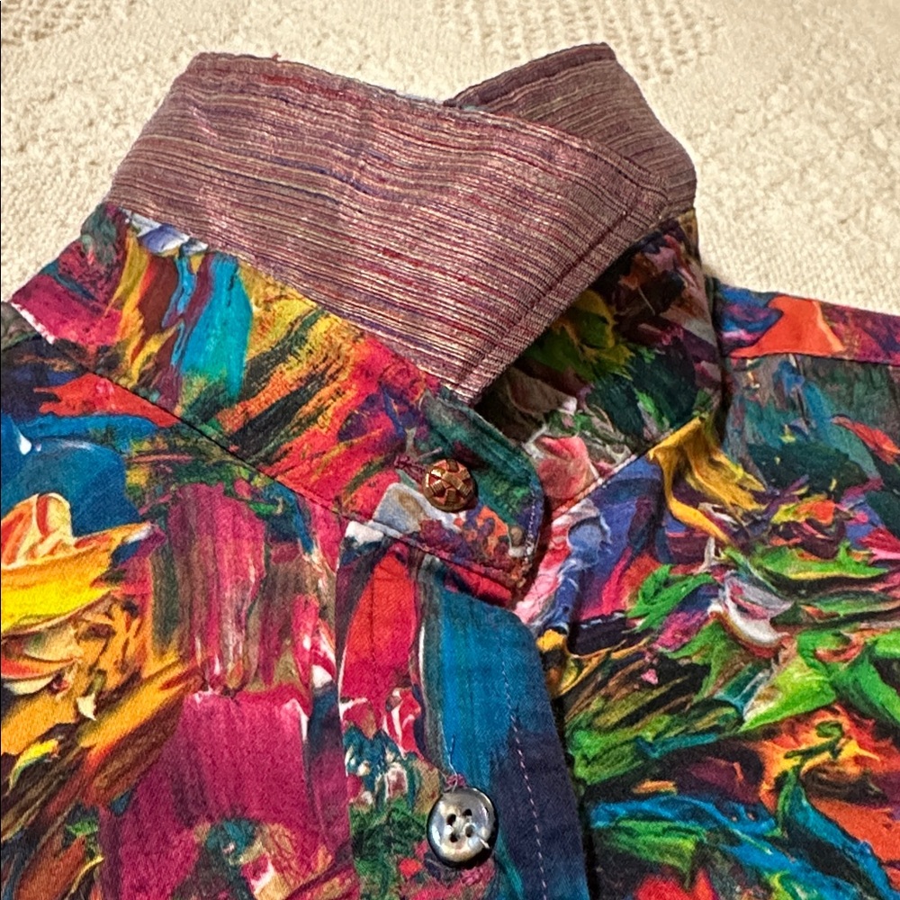 Robert Graham Multicolor Floral Button Down Shirt - Picture 12 of 13